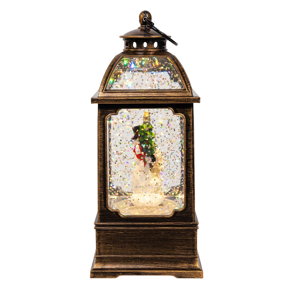 Kurt Adler 6.54-Inch Battery Operated LED Snowman Water Lantern